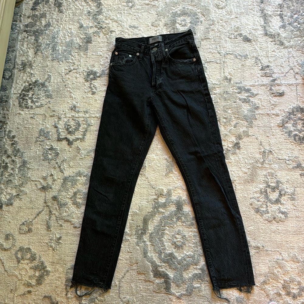 Agolde jamie straight leg high rise jean